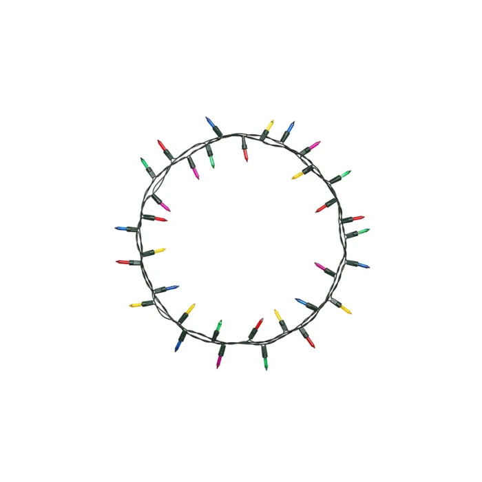 500-Ft. Clear Colorful Incandescent Plug-In Christmas String Lights